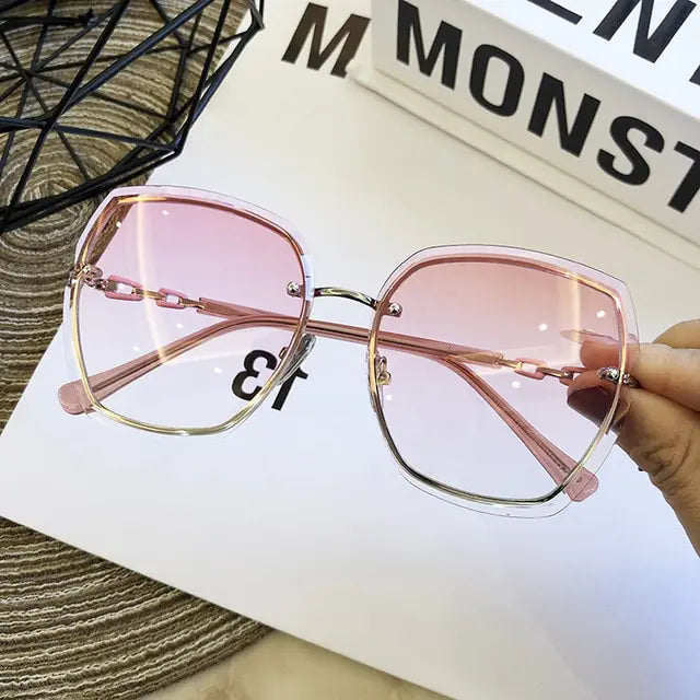 Fashion Rimless Square Women's Sunglasses